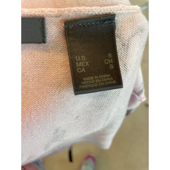 Cardigan Pink Purple Floral Single Button V-Neck Liz Claiborne Sweater - Picture 7 of 11